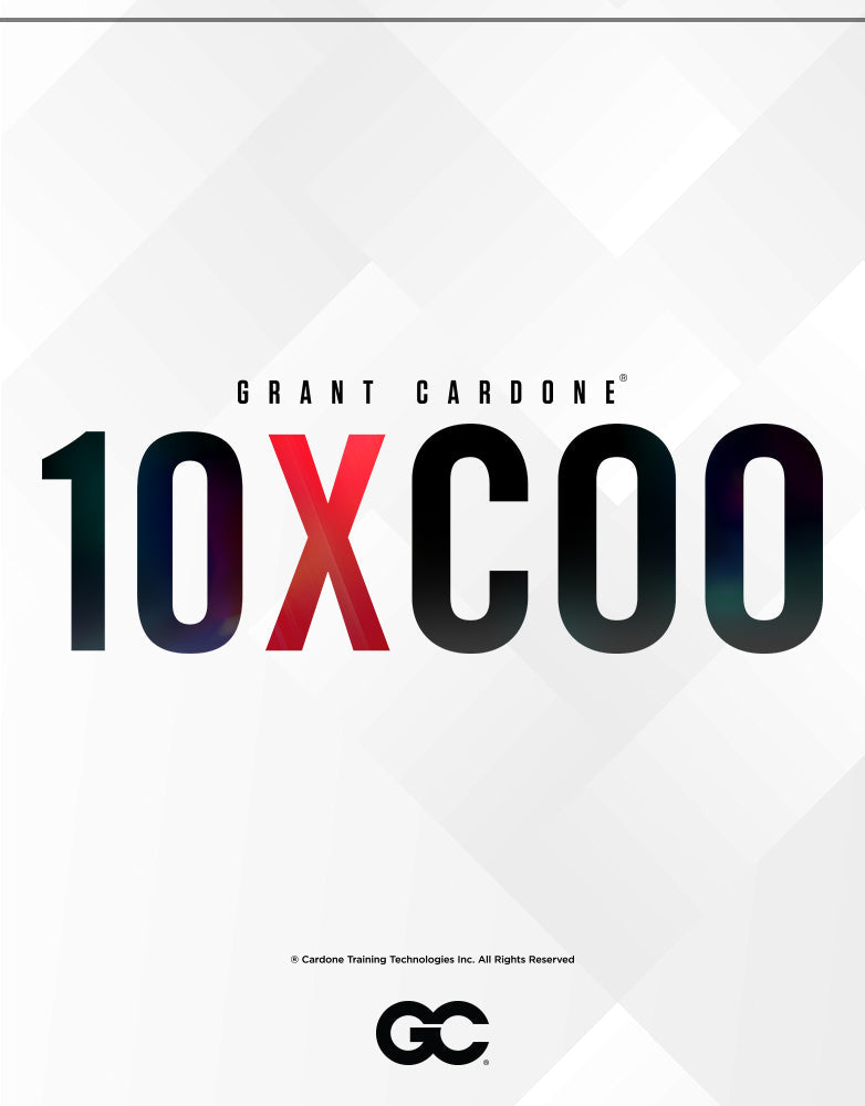 Grant Cardone 10X COO Essential Workshop logo on a clean white background.